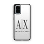 armani exchange white Samsung Galaxy S20+ 5G Case