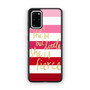 pink strip quotes Samsung Galaxy S20+ 5G Case