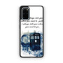 tardis doctor who smoke quotes Samsung Galaxy S20+ 5G Case