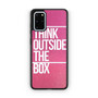 Think Outside The Box Pink Glitter Samsung Galaxy S20+ 5G Case