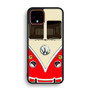 red vw retro bus Google Pixel 4 | Pixel 4A | Pixel 4 XL Case