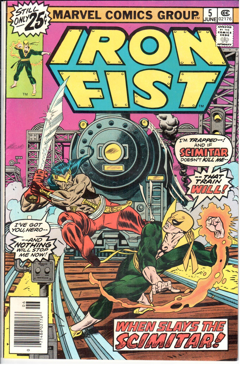 Iron Fist (1975 Series) #5 UPC NM- 9.2
