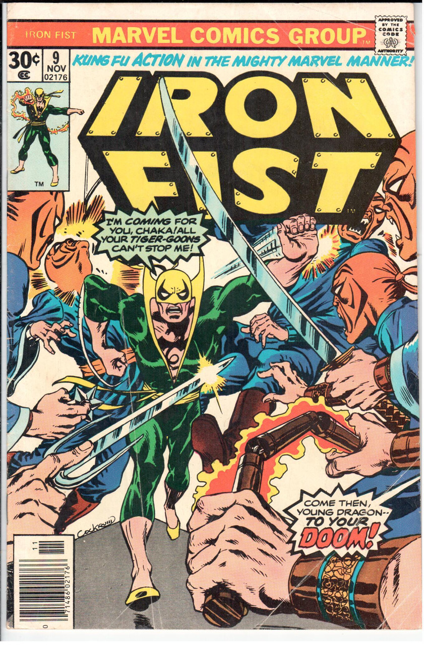 Iron Fist (1975 Series) #9 UPC VG+ 4.5