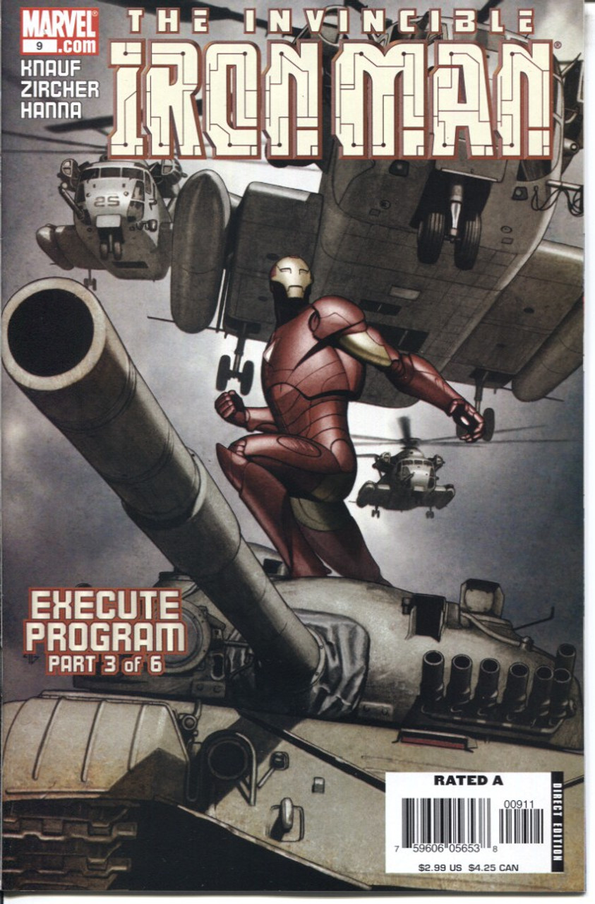 Iron Man (2005 Series) #9 #443 NM- 9.2