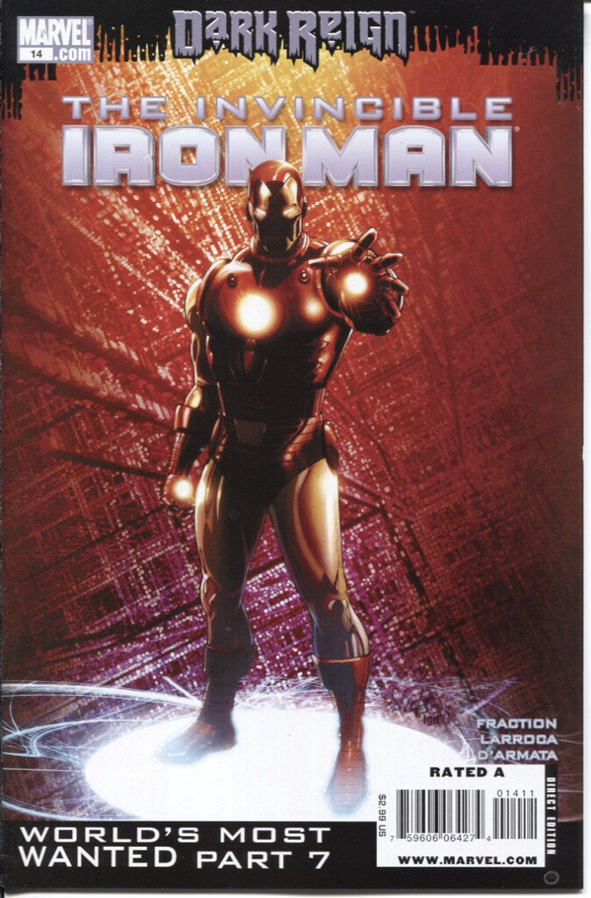 Iron Man (2008 Series) #14A #480 NM- 9.2