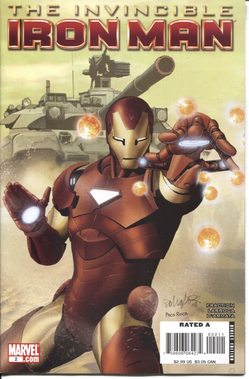 Iron Man (2008 Series) #2A #468 NM- 9.2
