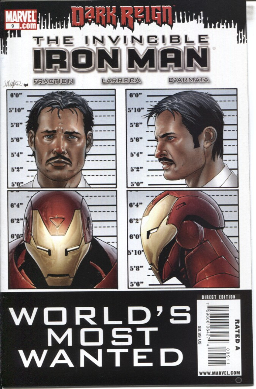 Iron Man (2008 Series) #9A #475 NM- 9.2