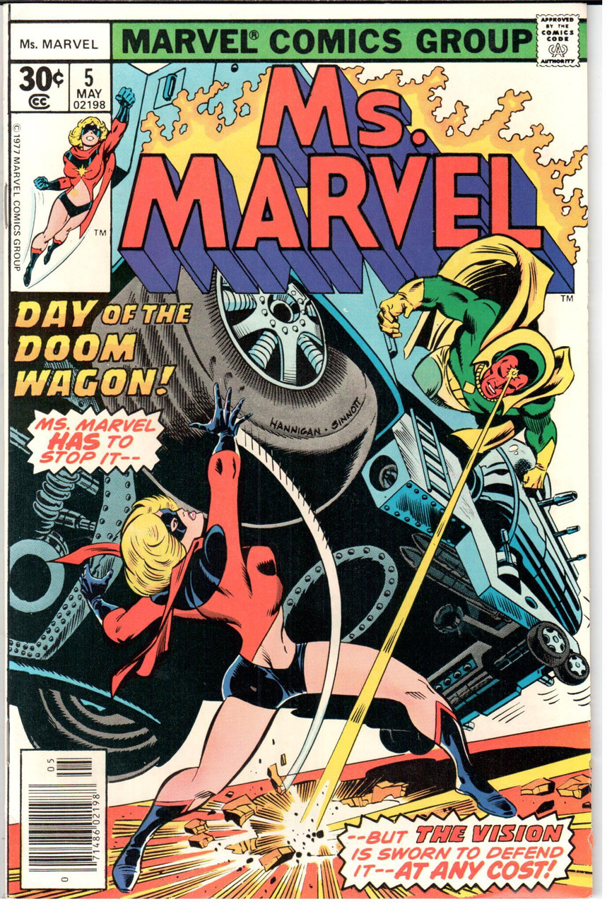 Ms. Marvel (1977 Series) #5 Newsstand VF+ 8.5