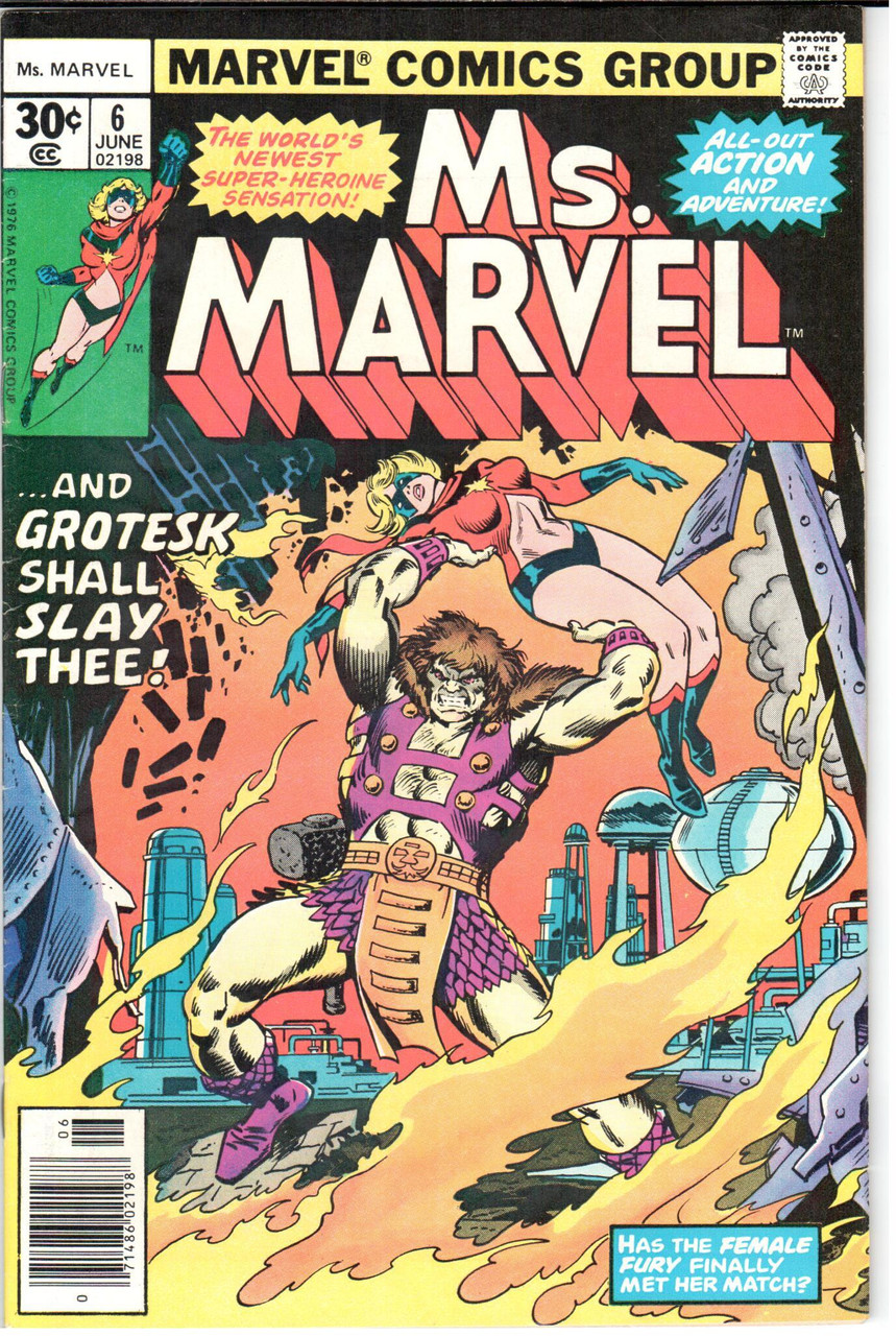 Ms. Marvel (1977 Series) #6 Newsstand VF 8.0