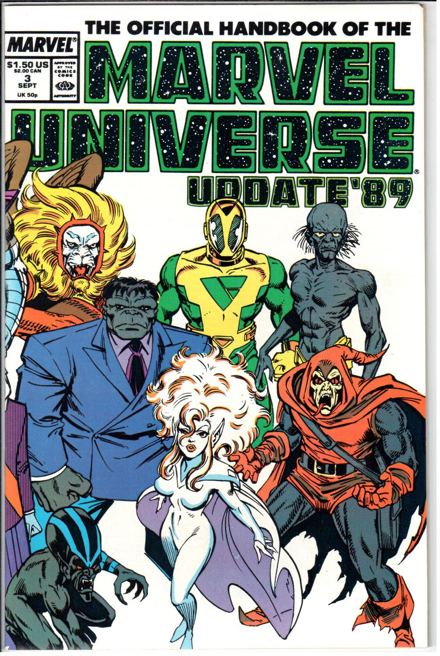 Marvel Universe Official Handbook Update '89 #3 VF 8.0