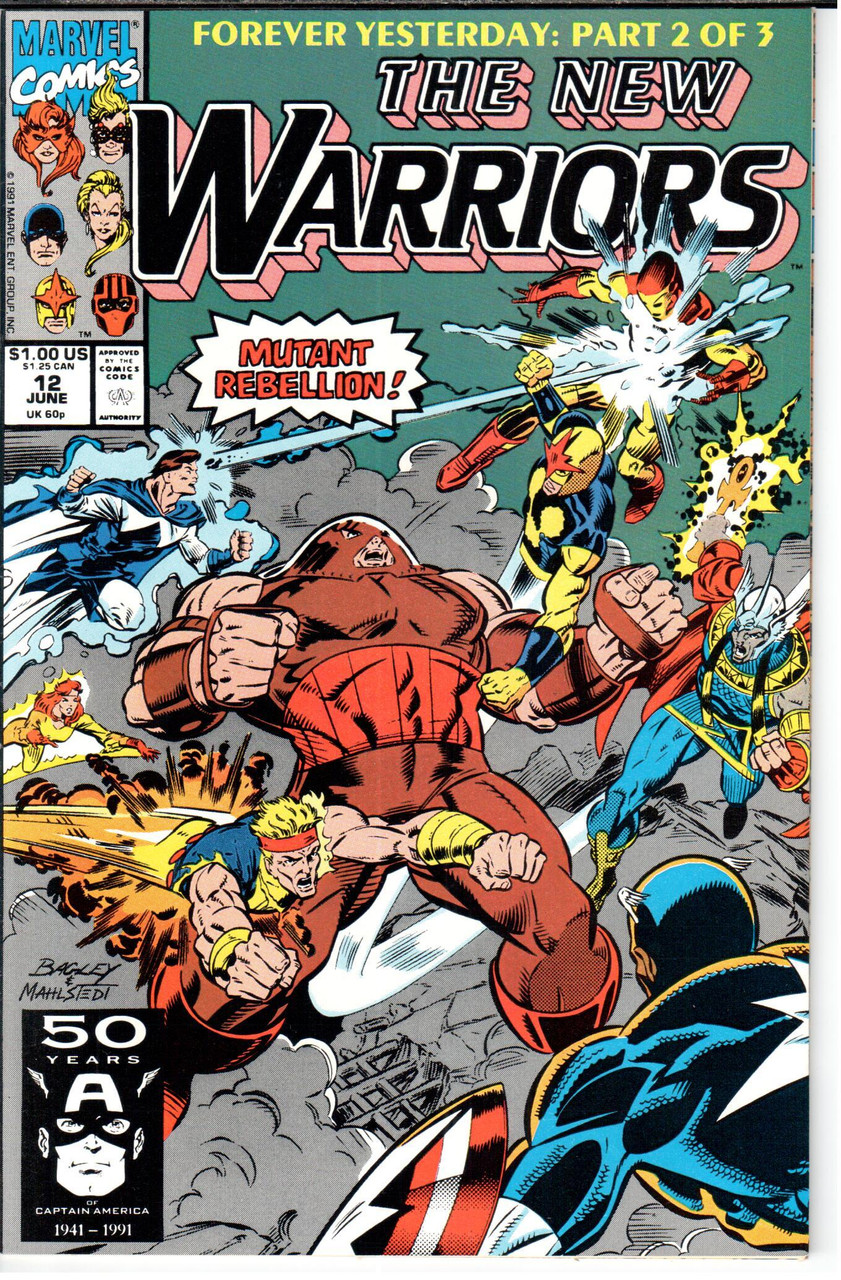 New Warriors (1990 Series) #12 NM- 9.2