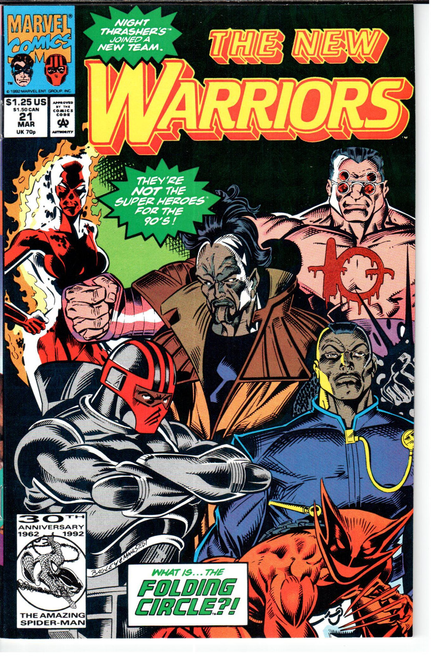 New Warriors (1990 Series) #21 NM- 9.2