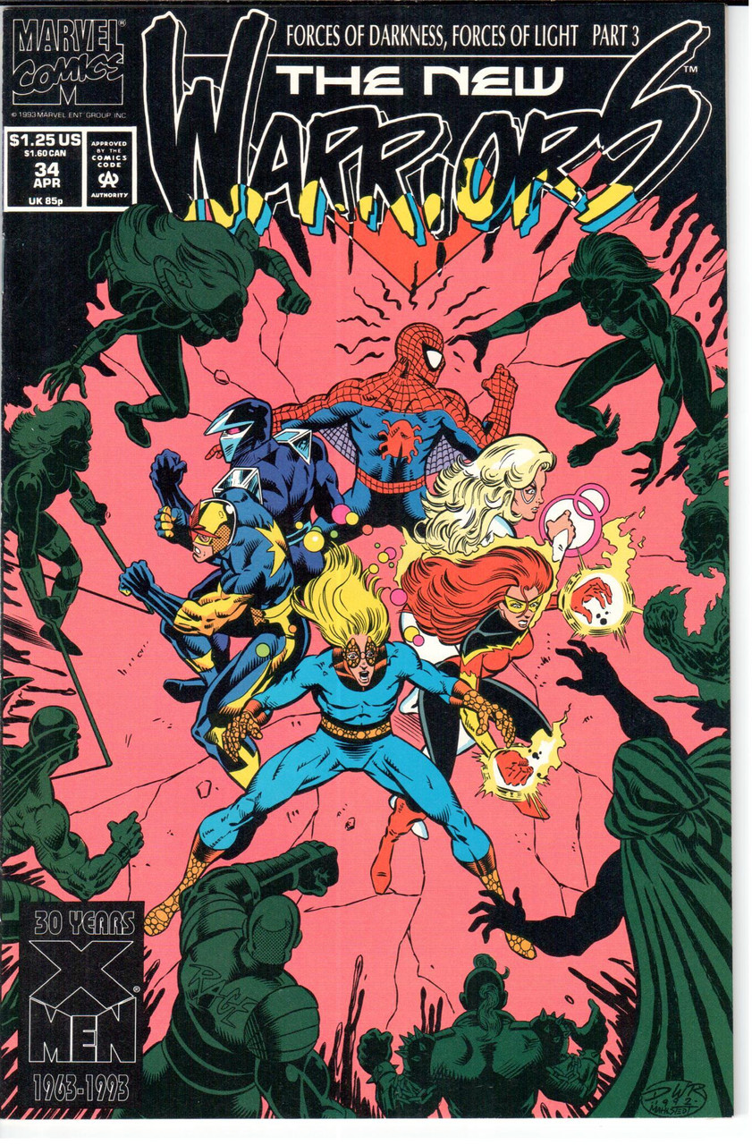 New Warriors (1990 Series) #34 NM- 9.2