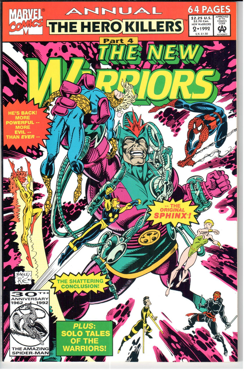 New Warriors (1990 Series) #2 Annual NM- 9.2