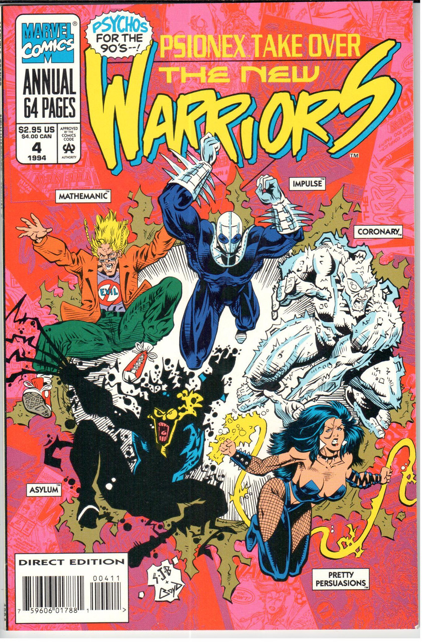 New Warriors (1990 Series) #4 Annual NM- 9.2