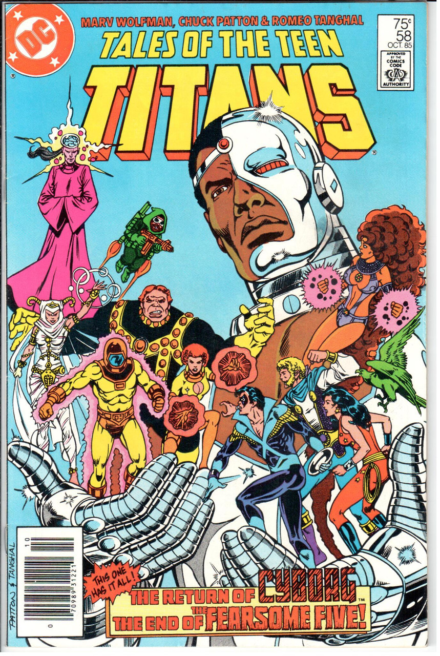 Tales of the Teen Titans (1980 Series) #58 Newsstand VF+ 8.5