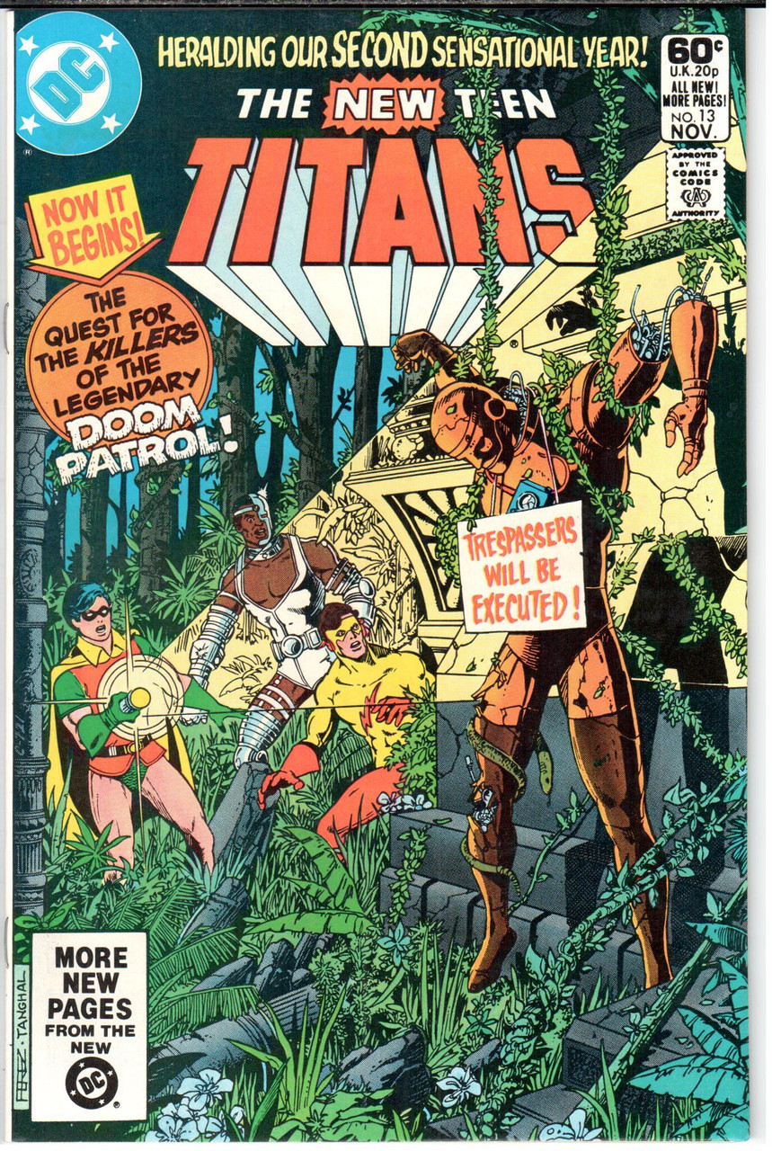 The New Teen Titans (1980 Series) #13 NM- 9.2