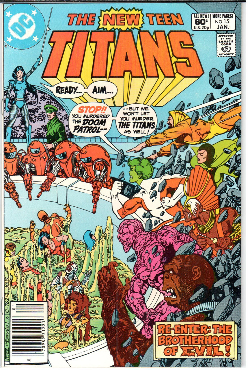 The New Teen Titans (1980 Series) #15 Newsstand NM- 9.2