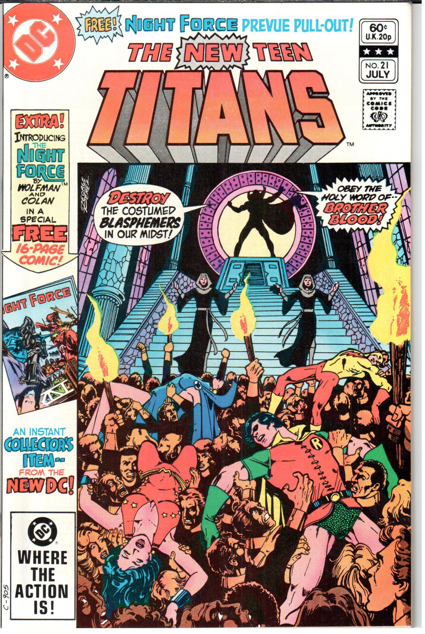 The New Teen Titans (1980 Series) #21 NM- 9.2