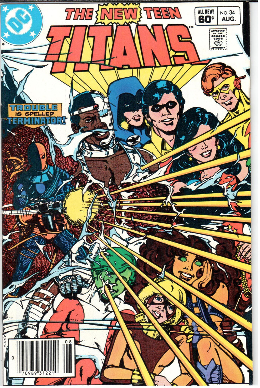 The New Teen Titans (1980 Series) #34 Newsstand NM- 9.2