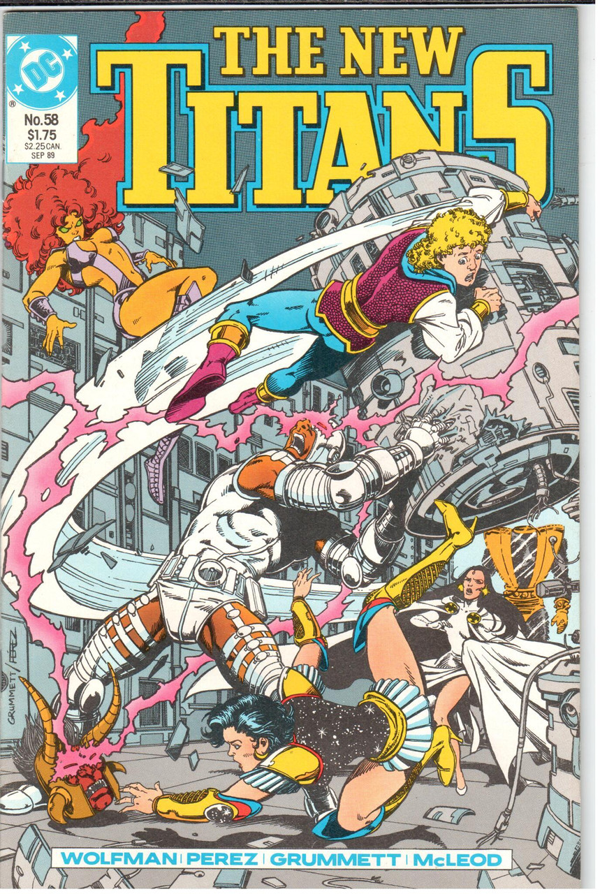 The New Teen Titans (1984 Series) #58 NM- 9.2