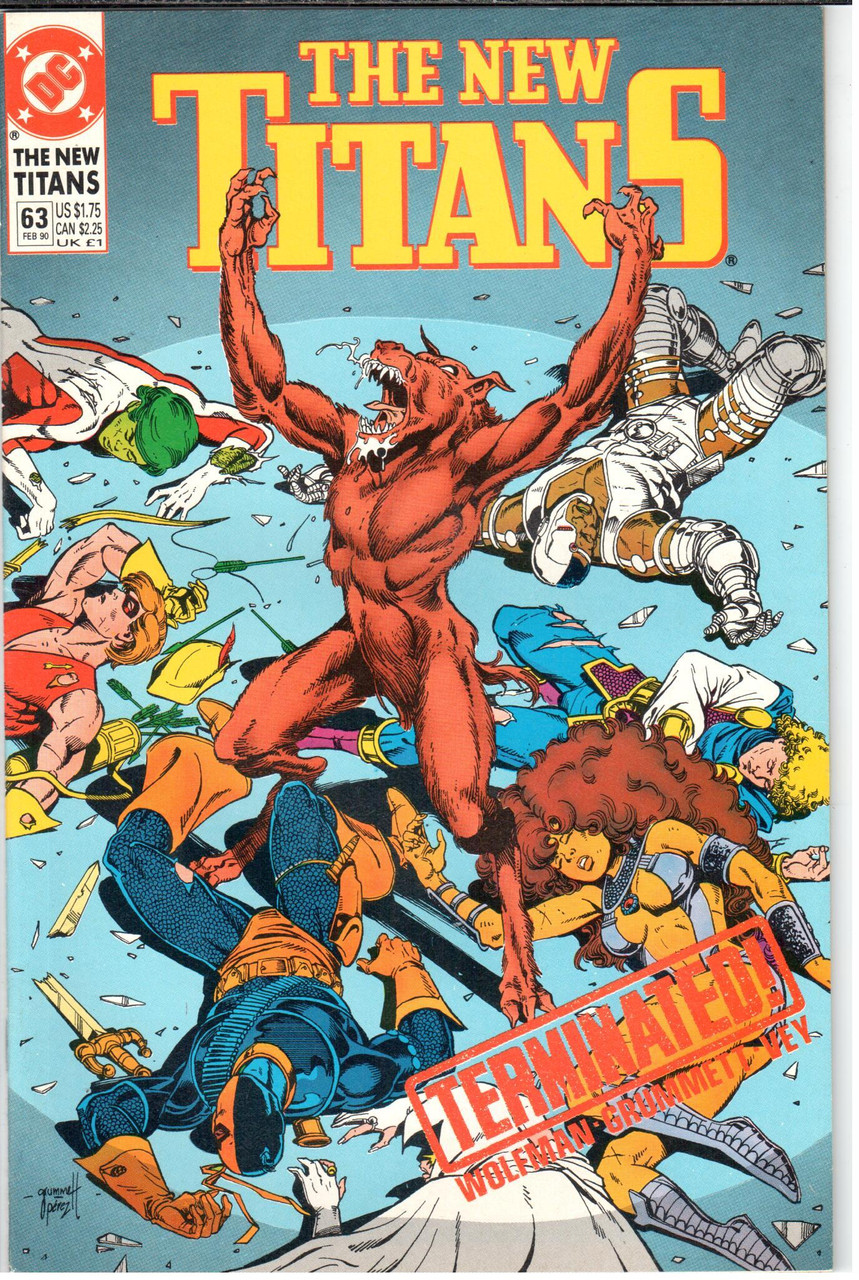 The New Teen Titans (1984 Series) #63 NM- 9.2