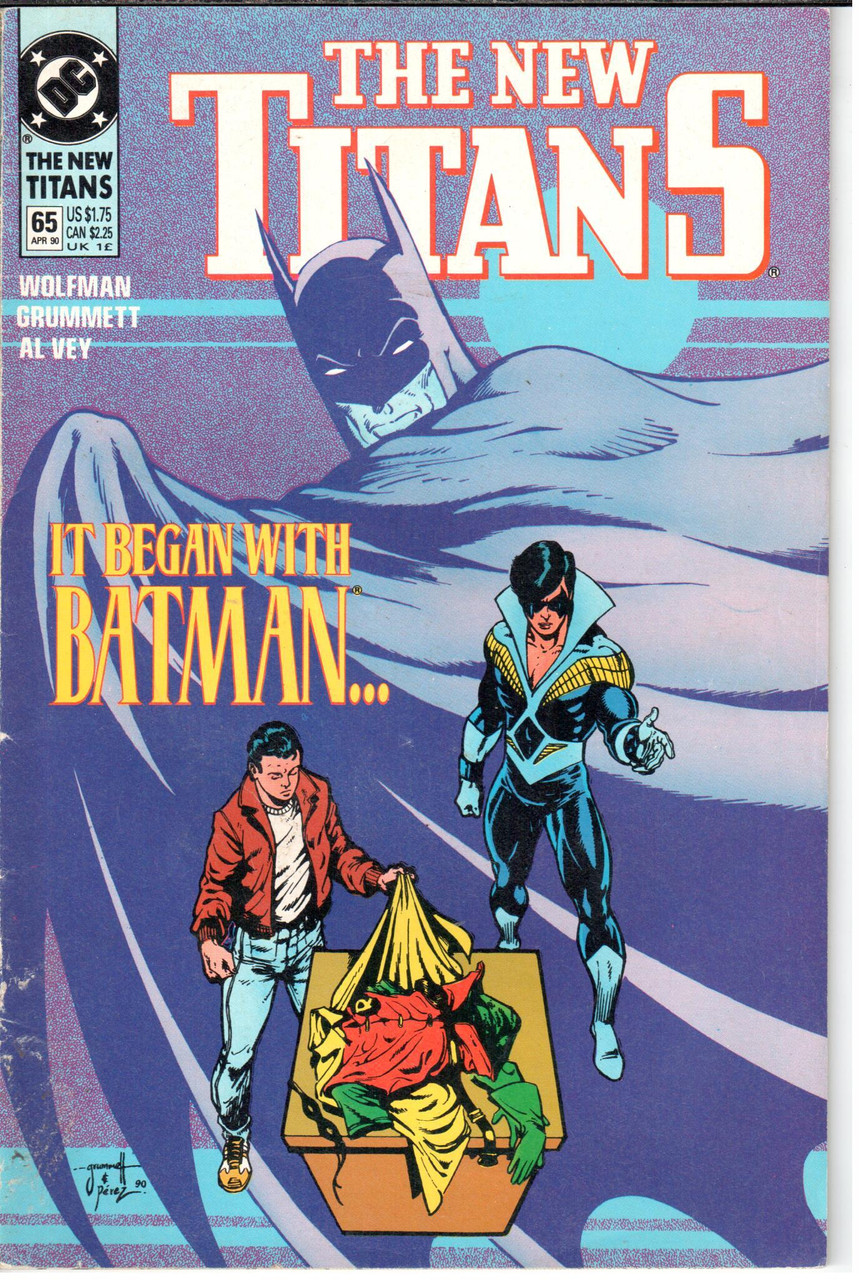 The New Teen Titans (1984 Series) #65 FN- 5.5