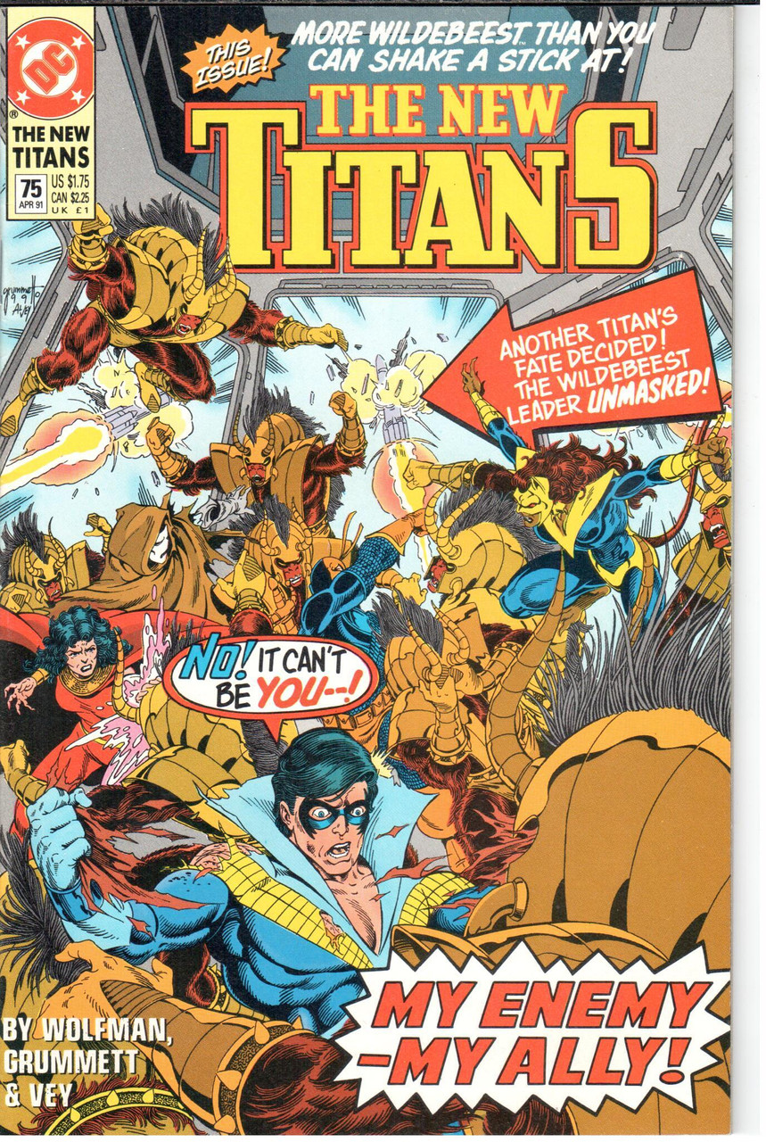 The New Teen Titans (1984 Series) #75 NM- 9.2
