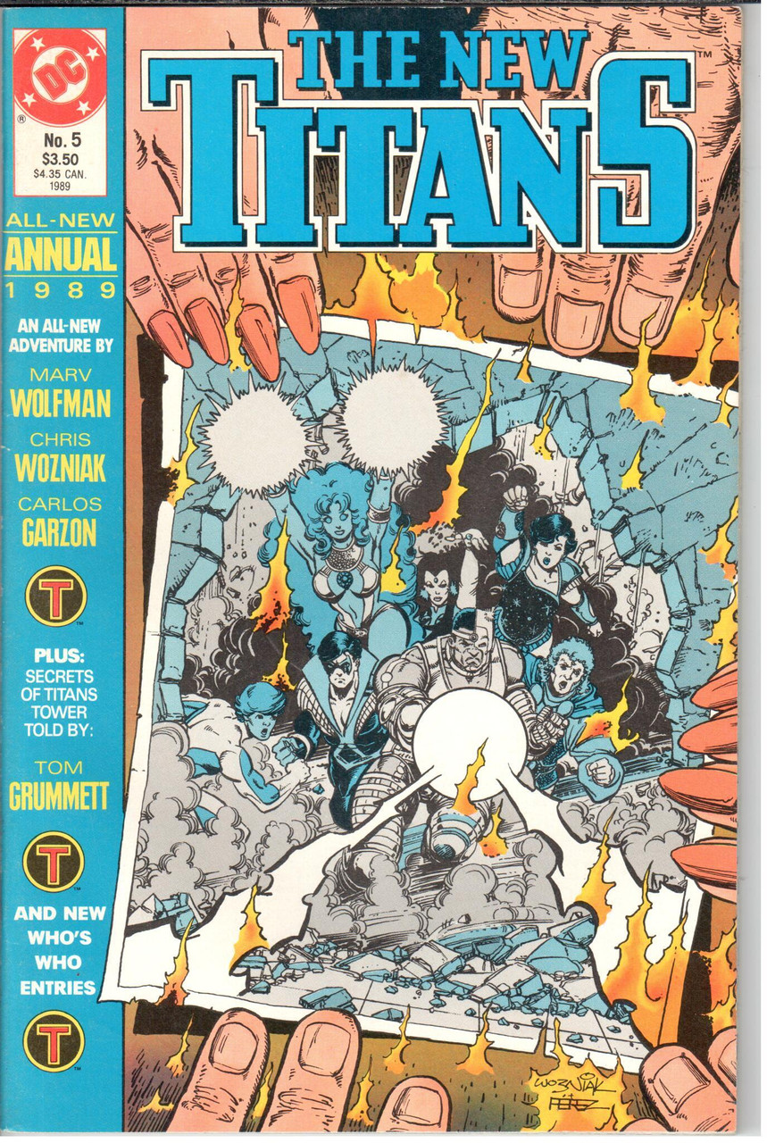 The New Teen Titans (1984 Series) #5 Annual NM- 9.2