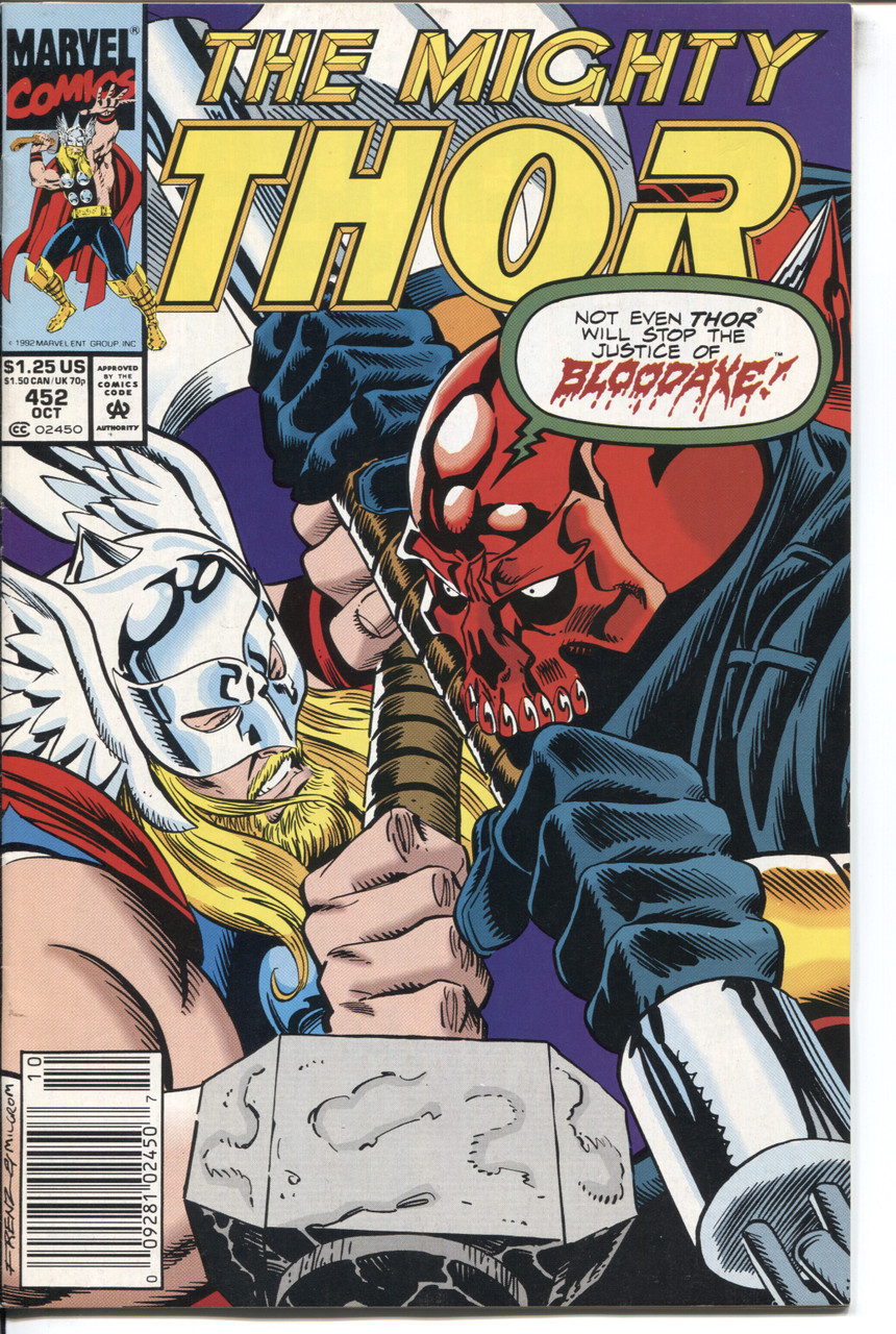 Thor (1962 Series) #452 Newsstand NM- 9.2