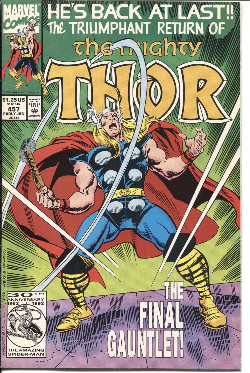 Thor (1962 Series) #457 NM- 9.2
