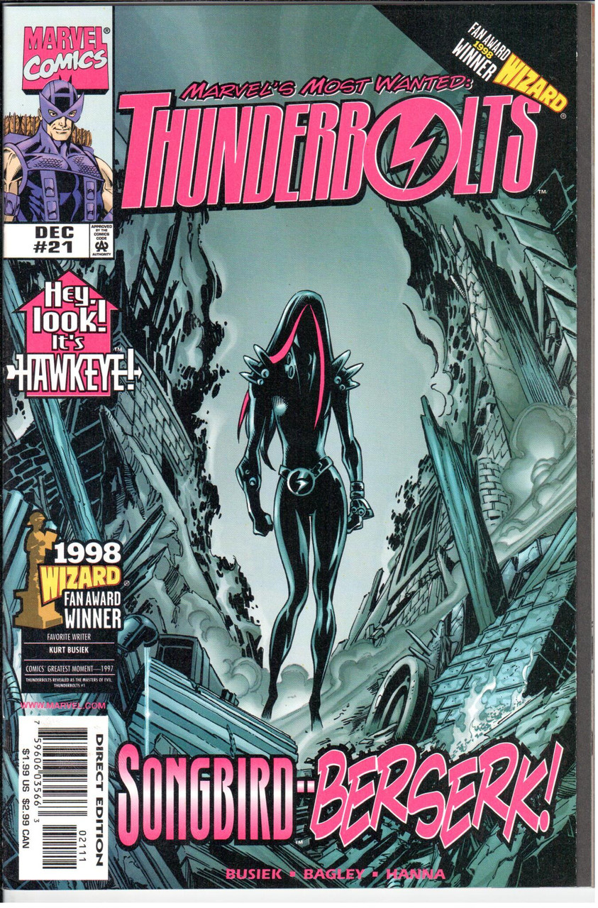 Thunderbolts (1997 Series) #21 NM- 9.2