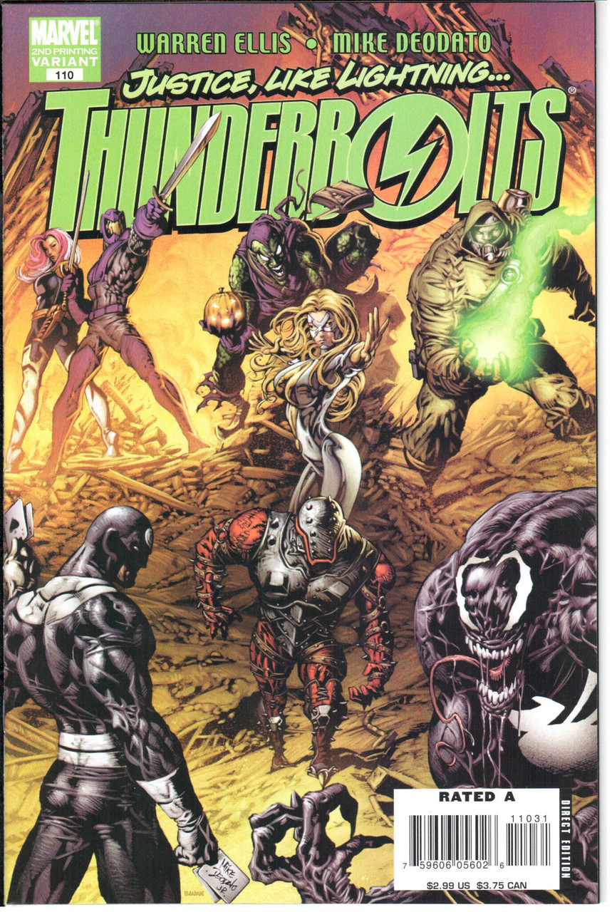 Thunderbolts (1997 Series) #110B 2nd Print NM- 9.2