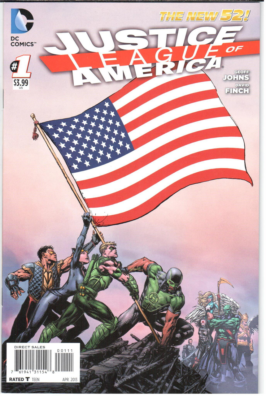 Justice League America (2011 Series) #1 USA Flag NM- 9.2