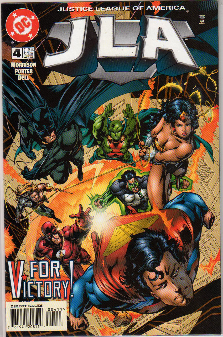 JLA (1997 Series) #4 NM- 9.2