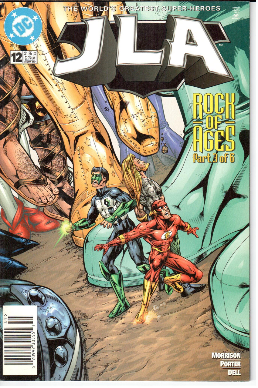 JLA (1997 Series) #12 Newsstand NM- 9.2