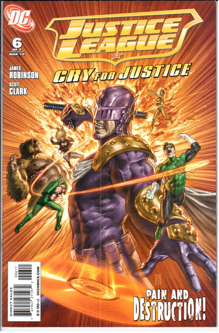 Justice League Cry for Justice #6 NM- 9.2