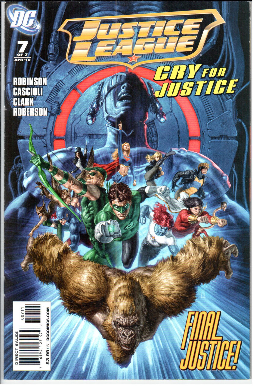 Justice League Cry for Justice #7 NM- 9.2