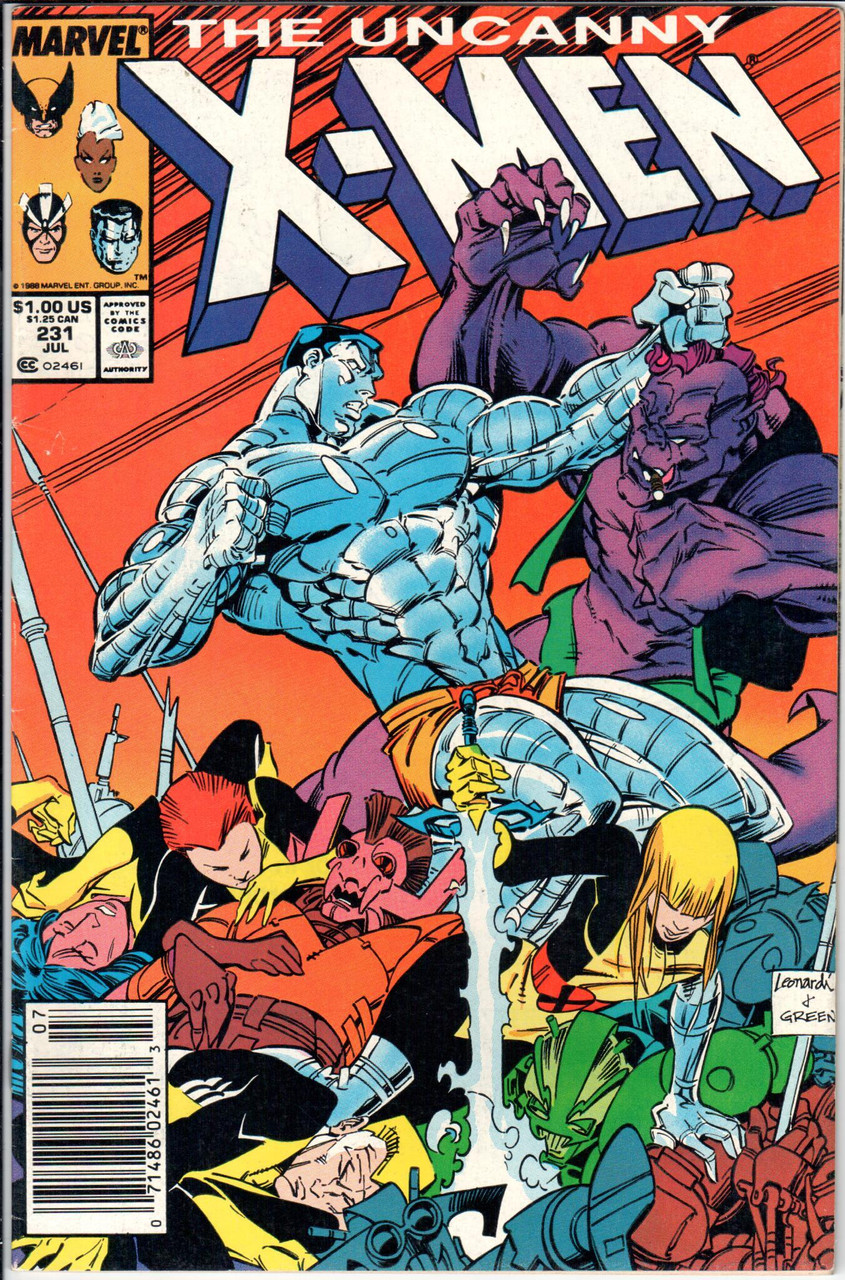 Uncanny X-Men (1963 Series) #231 Newsstand VF- 7.5
