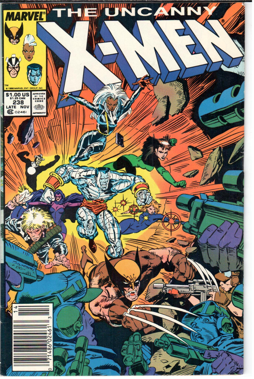 Uncanny X-Men (1963 Series) #238 Newsstand VF 8.0