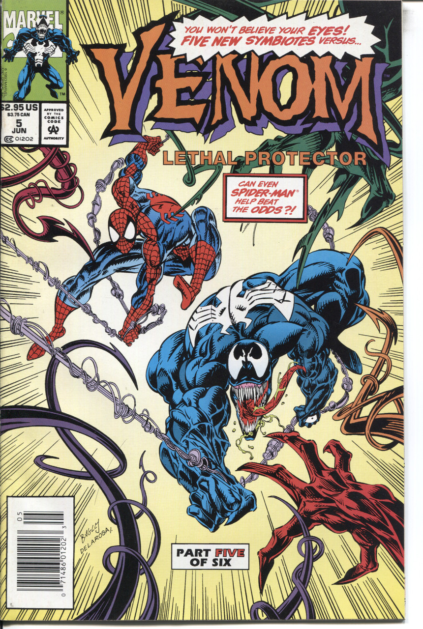 Venom Lethal Protector (1993 Series) #5 Newsstand VF 8.0