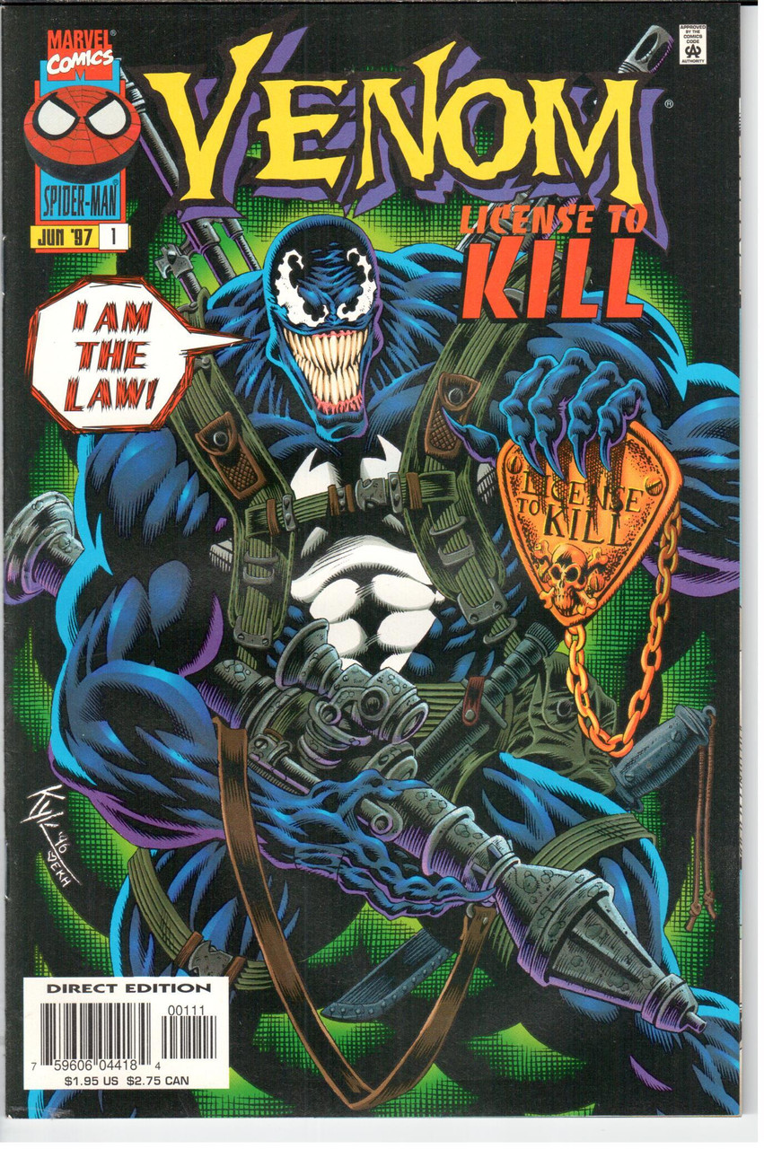 Venom License to Kill (1997 Series) #1 NM- 9.2