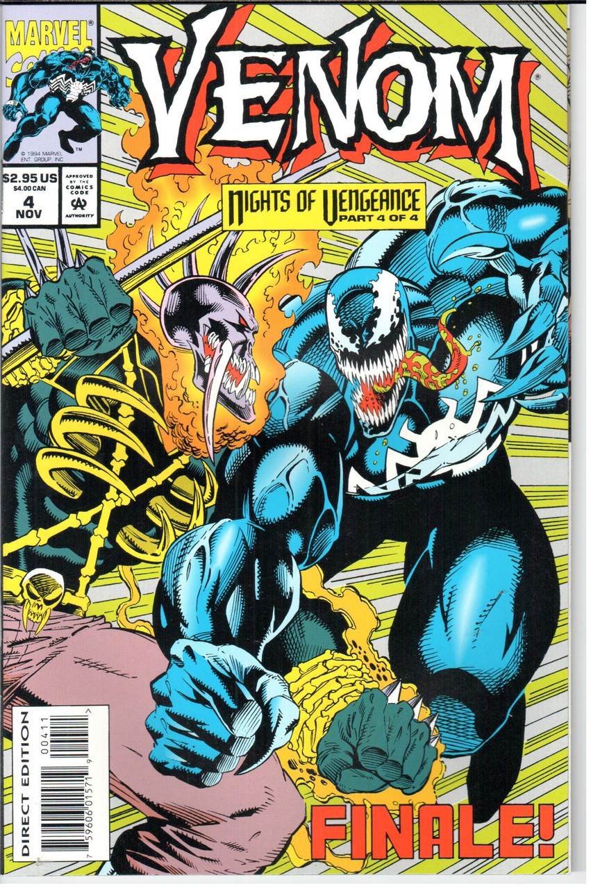 Venom Nights of Vengeance (1994 Series) #4 NM- 9.2
