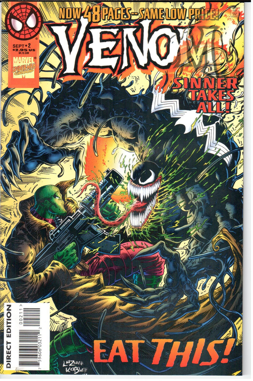 Venom Sinner Takes All (1995 Series) #2 NM- 9.2