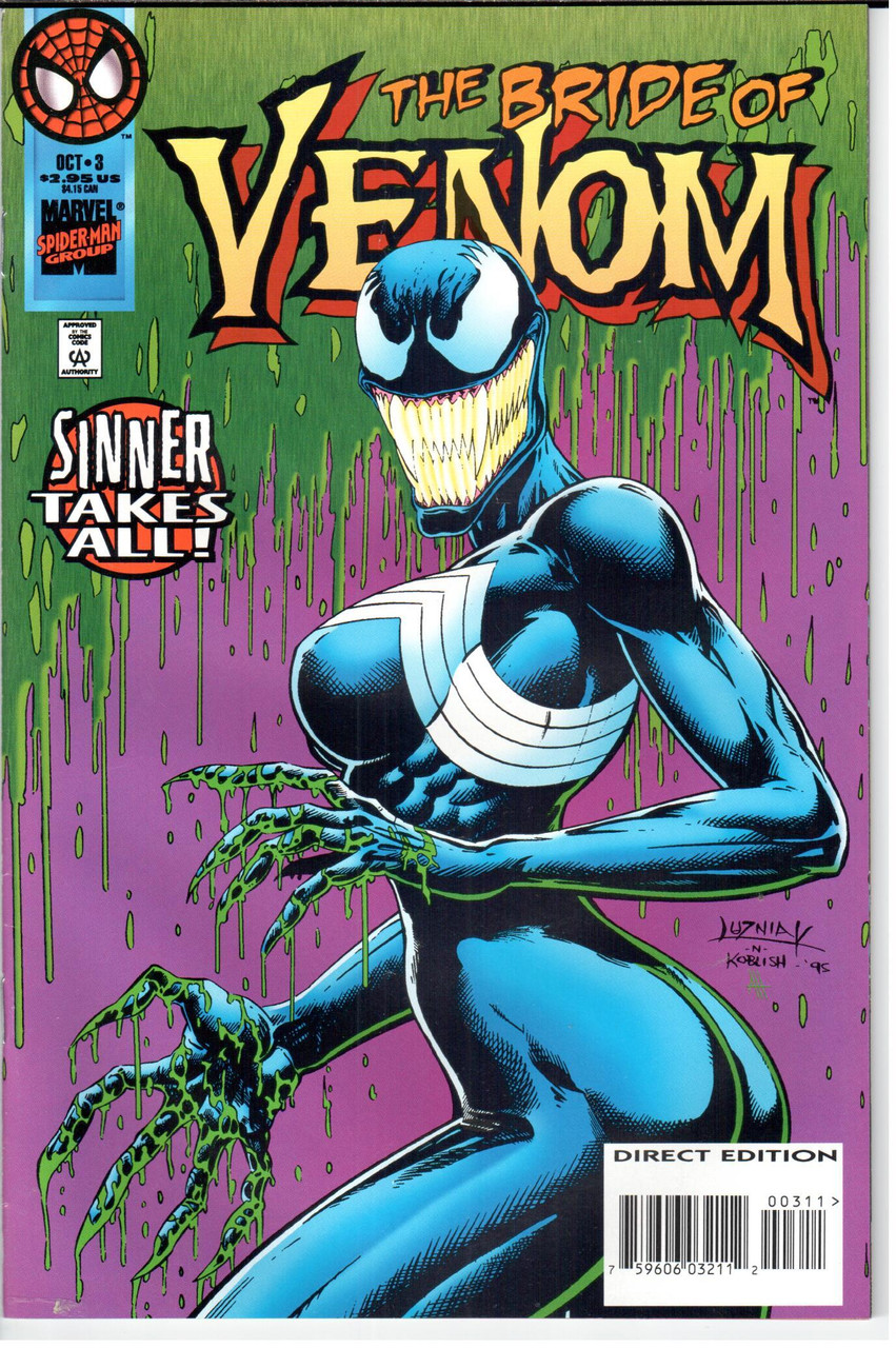 Venom Sinner Takes All (1995 Series) #3 NM- 9.2