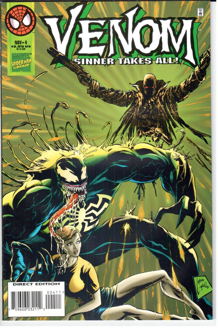 Venom Sinner Takes All (1995 Series) #4 NM- 9.2