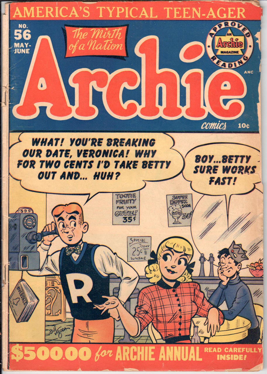 Archie (1943 Series) #56 VG 4.0