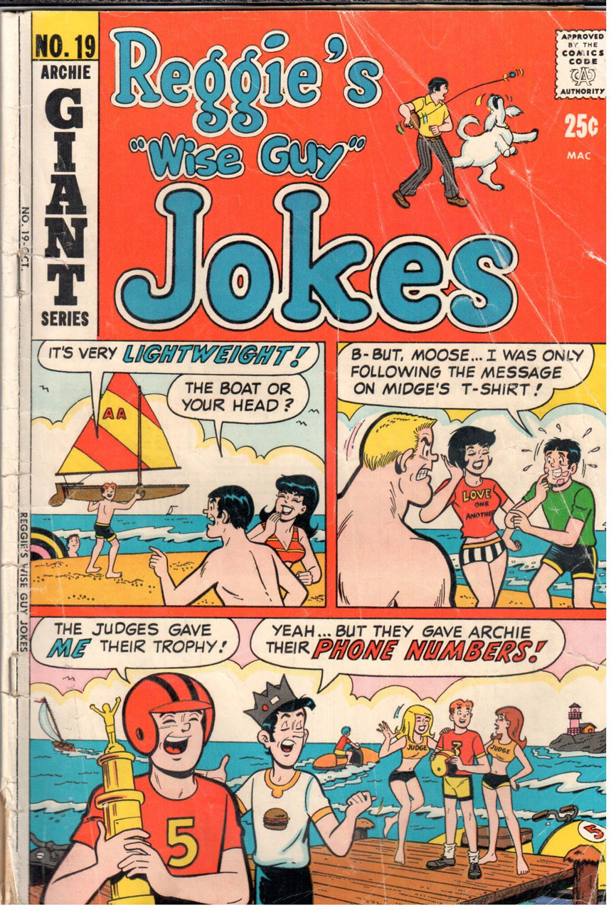 Reggie's Wise Guy Jokes (1968 Series) #19 GD+ 2.5