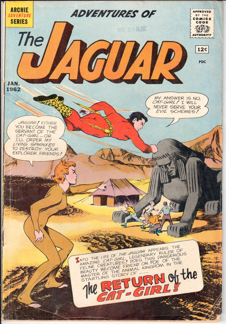 Adventures of the Jaguar #4 GD/VG 3.0