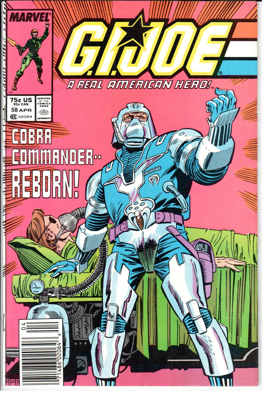 GI Joe ARAH (1982 Series) #58 Newsstand VF- 7.5